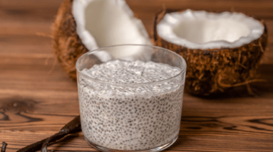 #7 Revitalize with Coconut Water Infused with Chia Seeds.